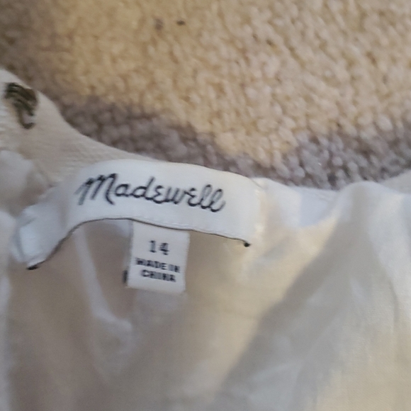 🔴Madewell Sz 14 A-line Vertical striped classic mini skirt - Picture 2 of 4